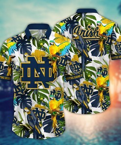 Notre Dame Fighting Irish NCAA Flower Hawaii Shirt For Fans Ver 1