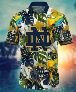 Notre Dame Fighting Irish NCAA Flower Hawaii Shirt For Fans Ver 1