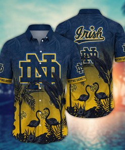 Notre Dame Fighting Irish NCAA Flower Hawaii Shirt For Fans Ver 10