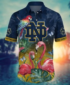 Notre Dame Fighting Irish NCAA Flower Hawaii Shirt For Fans Ver 11