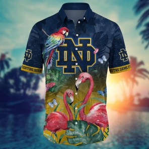 Notre Dame Fighting Irish NCAA Flower Hawaii Shirt For Fans Ver 11