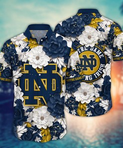 Notre Dame Fighting Irish NCAA Flower Hawaii Shirt For Fans Ver 13