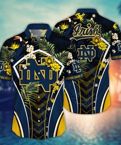 Notre Dame Fighting Irish NCAA Flower Hawaii Shirt For Fans Ver 17