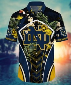 Notre Dame Fighting Irish NCAA Flower Hawaii Shirt For Fans Ver 17