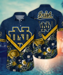 Notre Dame Fighting Irish NCAA Flower Hawaii Shirt For Fans Ver 18