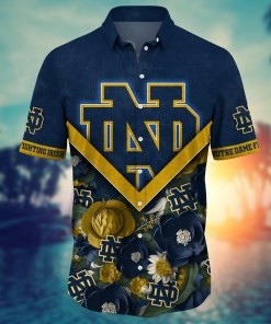 Notre Dame Fighting Irish NCAA Flower Hawaii Shirt For Fans Ver 18