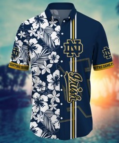 Notre Dame Fighting Irish NCAA Flower Hawaii Shirt For Fans Ver 19