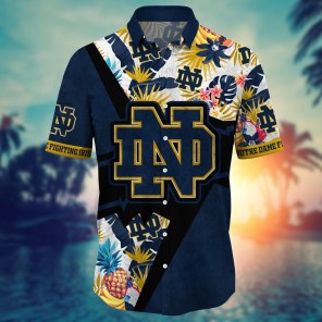 Notre Dame Fighting Irish NCAA Flower Hawaii Shirt For Fans Ver 21
