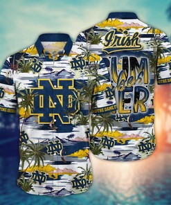 Notre Dame Fighting Irish NCAA Flower Hawaii Shirt For Fans Ver 22