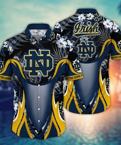 Notre Dame Fighting Irish NCAA Flower Hawaii Shirt For Fans Ver 23