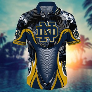 Notre Dame Fighting Irish NCAA Flower Hawaii Shirt For Fans Ver 23