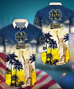 Notre Dame Fighting Irish NCAA Flower Hawaii Shirt For Fans Ver 25