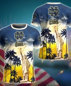 Notre Dame Fighting Irish NCAA Flower Hawaii Shirt For Fans Ver 25