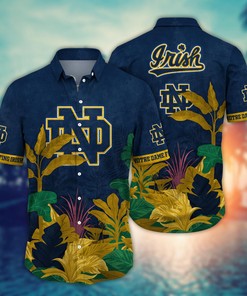 Notre Dame Fighting Irish NCAA Flower Hawaii Shirt For Fans Ver 27