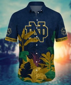 Notre Dame Fighting Irish NCAA Flower Hawaii Shirt For Fans Ver 27