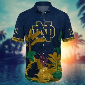 Notre Dame Fighting Irish NCAA Flower Hawaii Shirt For Fans Ver 27