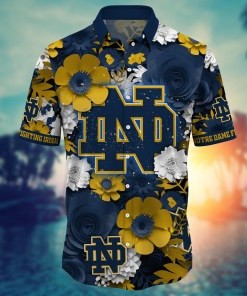 Notre Dame Fighting Irish NCAA Flower Hawaii Shirt For Fans Ver 28