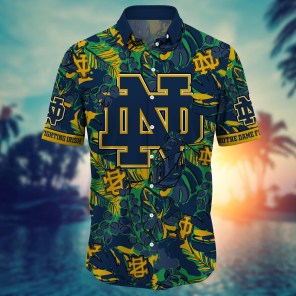 Notre Dame Fighting Irish NCAA Flower Hawaii Shirt For Fans Ver 30