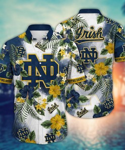 Notre Dame Fighting Irish NCAA Flower Hawaii Shirt For Fans Ver 31