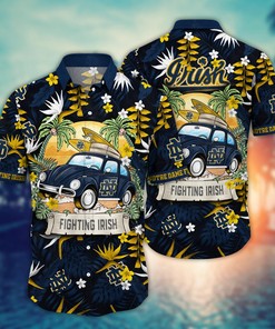 Notre Dame Fighting Irish NCAA Flower Hawaii Shirt For Fans Ver 34