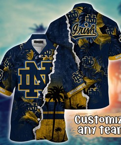 Notre Dame Fighting Irish NCAA Flower Hawaii Shirt For Fans Ver 36