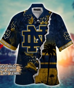 Notre Dame Fighting Irish NCAA Flower Hawaii Shirt For Fans Ver 36