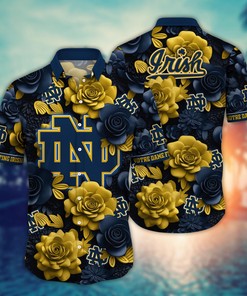 Notre Dame Fighting Irish NCAA Flower Hawaii Shirt For Fans Ver 37