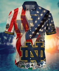 Notre Dame Fighting Irish NCAA Flower Hawaii Shirt For Fans Ver 9