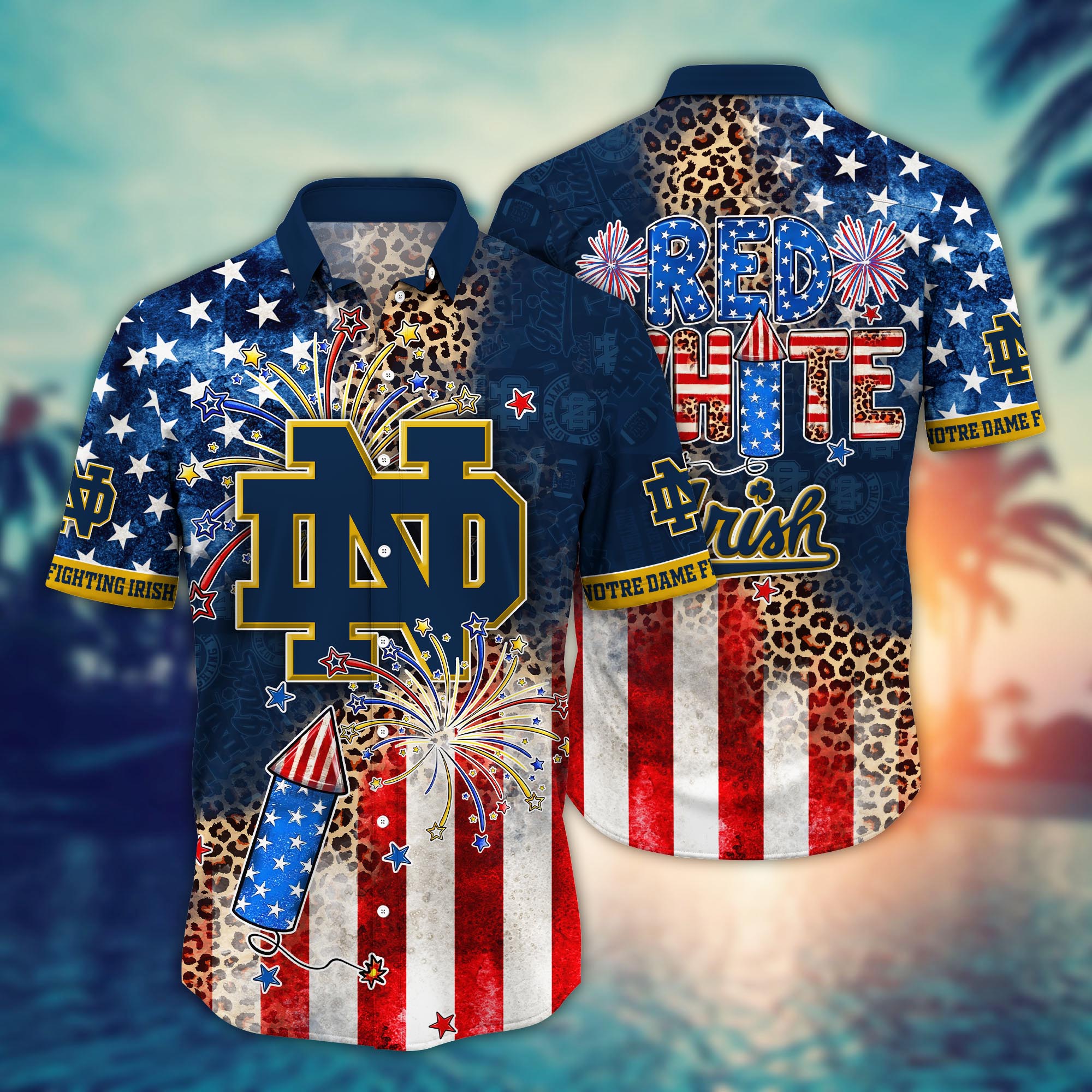 Notre Dame Fighting Irish NCAA Hawaii Shirt Ver 3