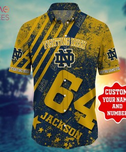 Notre Dame Fighting Irish Personalized Hawaiian Shirt