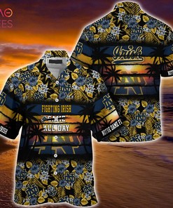 Notre Dame Fighting Irish Summer Hawaiian Shirt, Floral Pattern for Sports Enthusiast This Year