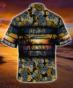 Notre Dame Fighting Irish Summer Hawaiian Shirt, Floral Pattern for Sports Enthusiast This Year