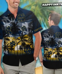 Notre Dame Fighting Irish Tropical Hawaiian Shirt Short