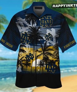 Notre Dame Fighting Irish Tropical Hawaiian Shirt Short