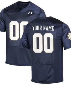 Notre Dame Fighting Irish Under Armour Replica Custom Jersey - Navy Custom Jerseys Ncaa
