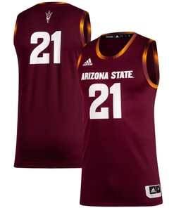Number 21 Arizona State Sun Devils Adidas Swingman Jersey Maroon Ncaa