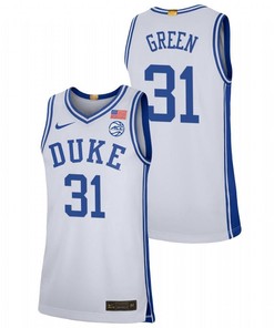 Nyah Green 31 Duke Blue Devils 2023 College Basketball Limited Men Jersey - White
