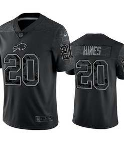 Nyheim Hines 20 Buffalo Bills Black Reflective Limited Jersey - Men