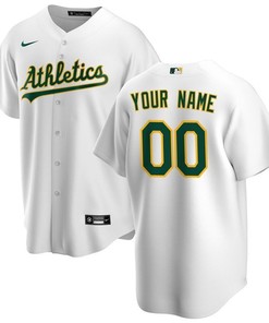 Oakland Athletics 2020 Mlb Personalized Custom White Custom Jersey
