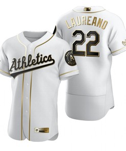 Oakland Athletics #22 Ramon Laureano Mlb Golden Brandedition White Jersey Gift For Athletics Fans