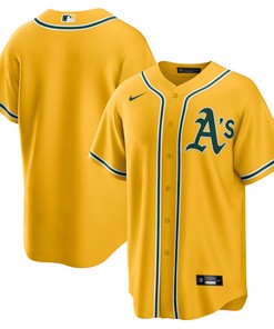 Oakland Athletics Alternate Replica Team Jersey Gold Mlb