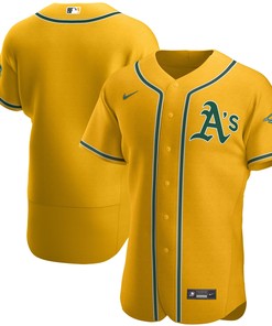 Oakland Athletics Authentic Official Team Jersey - Gold Mlb