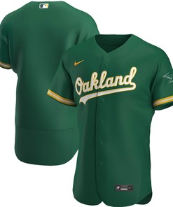 Oakland Athletics Authentic Team Jersey Kelly Green Mlb