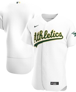 Oakland Athletics Home Authentic Team Jersey White Mlb