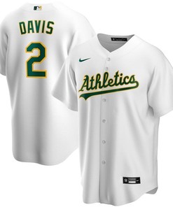 Oakland Athletics Khris Davis #2 2020 Mlb White Jersey