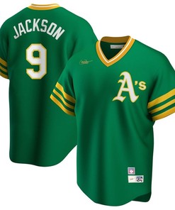 Oakland Athletics Reggie Jackson #9 2020 Mlb Green Jersey