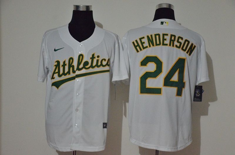 Oakland Athletics Rickey Henderson #24 2020 Mlb White Jersey