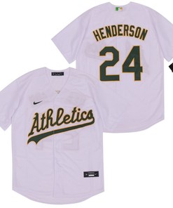 Oakland Athletics Rickey Henderson #24 2020 Mlb White Jersey