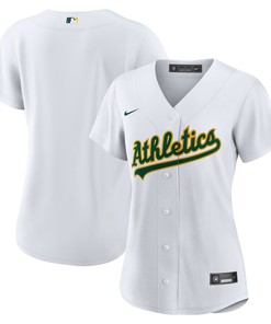 Oakland Athletics Womens Home Replica Team Jersey - White Mlb