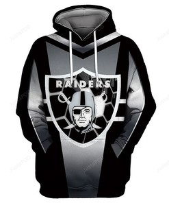 Oakland Raiders 3D Hoodie Zip Hoodie Style 6
